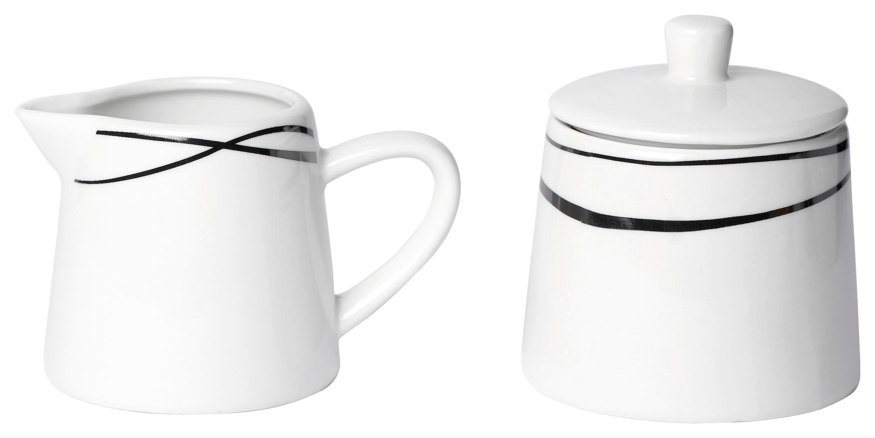 Zuckerdose Und Milchkännchen Keramik Milchkarton-Form Weiß – Süßes Tisch-Set