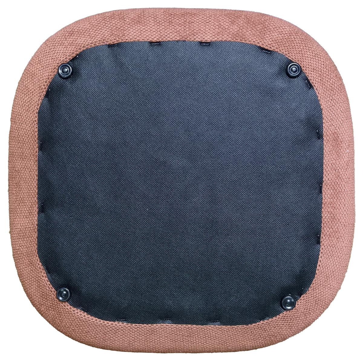 Taburetka SOPHIE, ružová/tmavotužová ženilka - svetlohnedá/červenohnedá, Modern, kompozitné drevo/textil (39,5/40/39,5cm) - Mömax