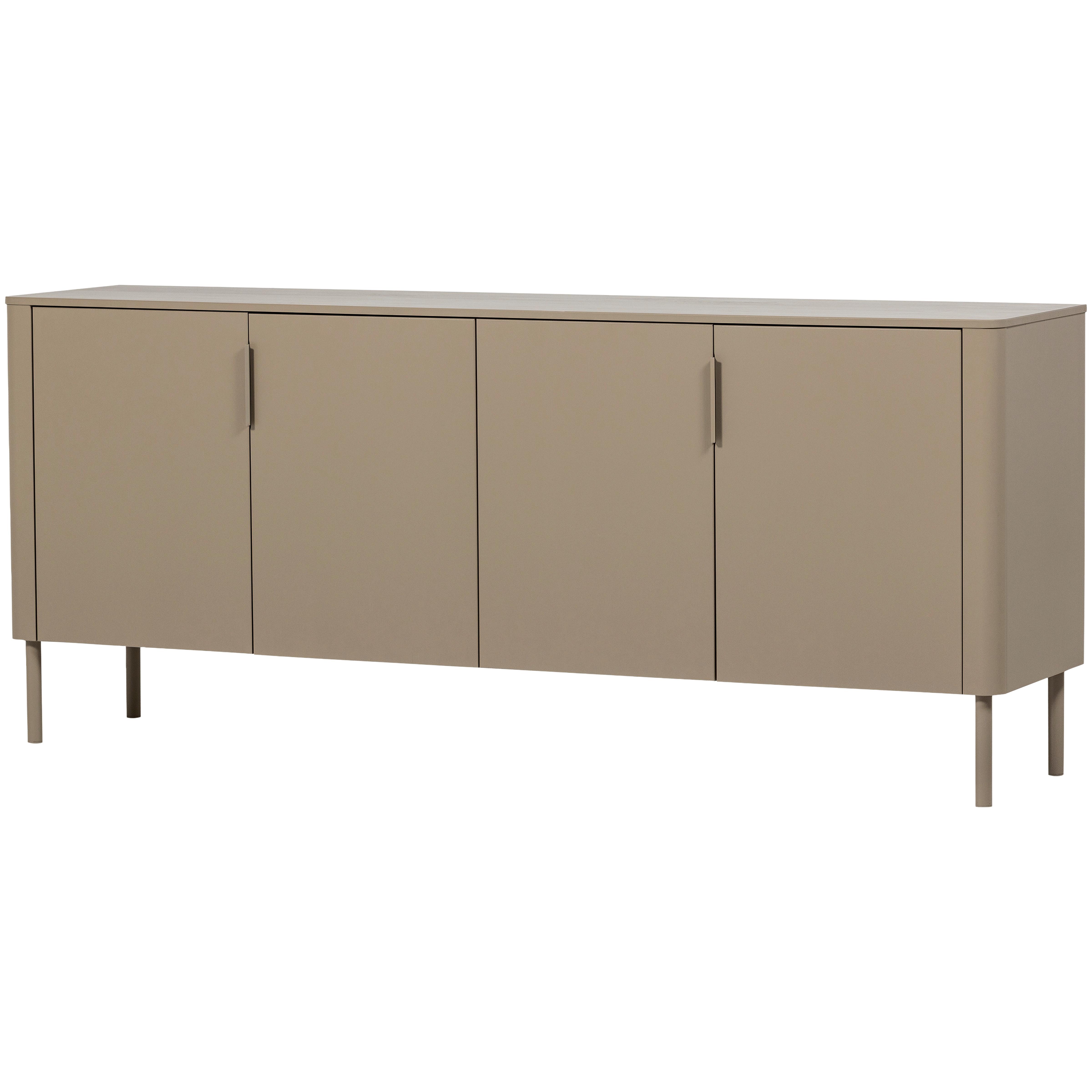 Sideboard Gunnar Schlammfarben B: 201 Cm - Schlammfarben/Schwarz, Design, Holz (201/85/44cm) - Livetastic