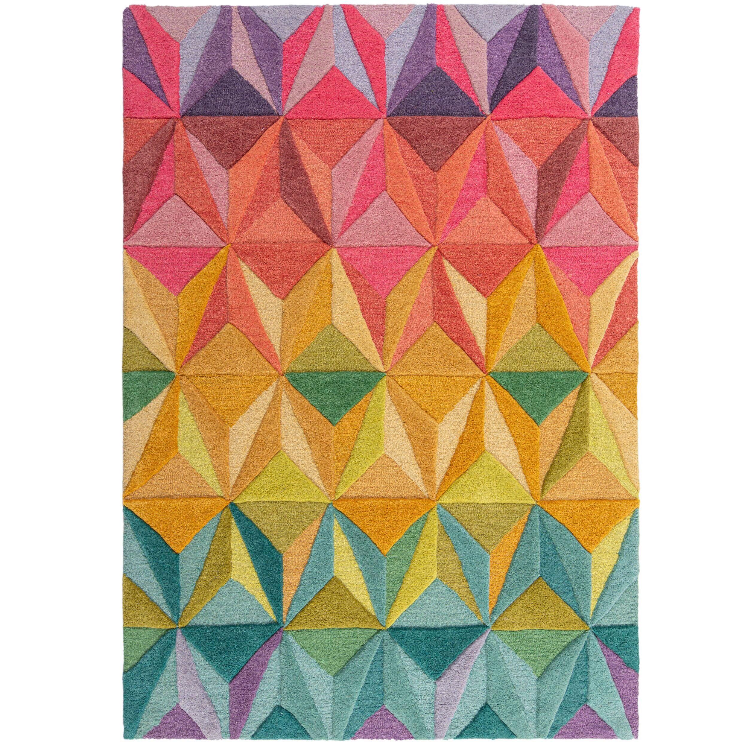 Wollteppich Multicolor 170x120 cm - Multicolor, Basics, Textil (170/120cm)