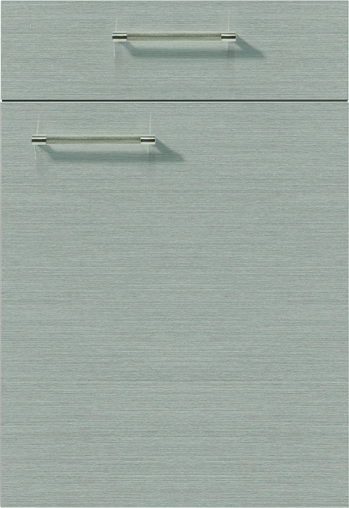 Front: Stahl Gebürstet Nb. Front Indiana - Edelstahlfarben, MODERN - Vertico