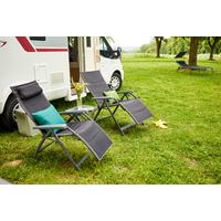Garten-Relaxliegel Klappbar Aluminium - Anthrazit, KONVENTIONELL, Textil/Metall (69/124/84cm) - Siena Garden