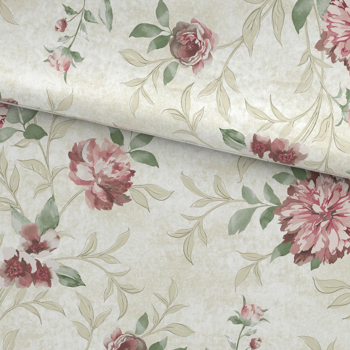 Bettwäsche Alice - Beige/Rosa, ROMANTIK / LANDHAUS, Textil - James Wood