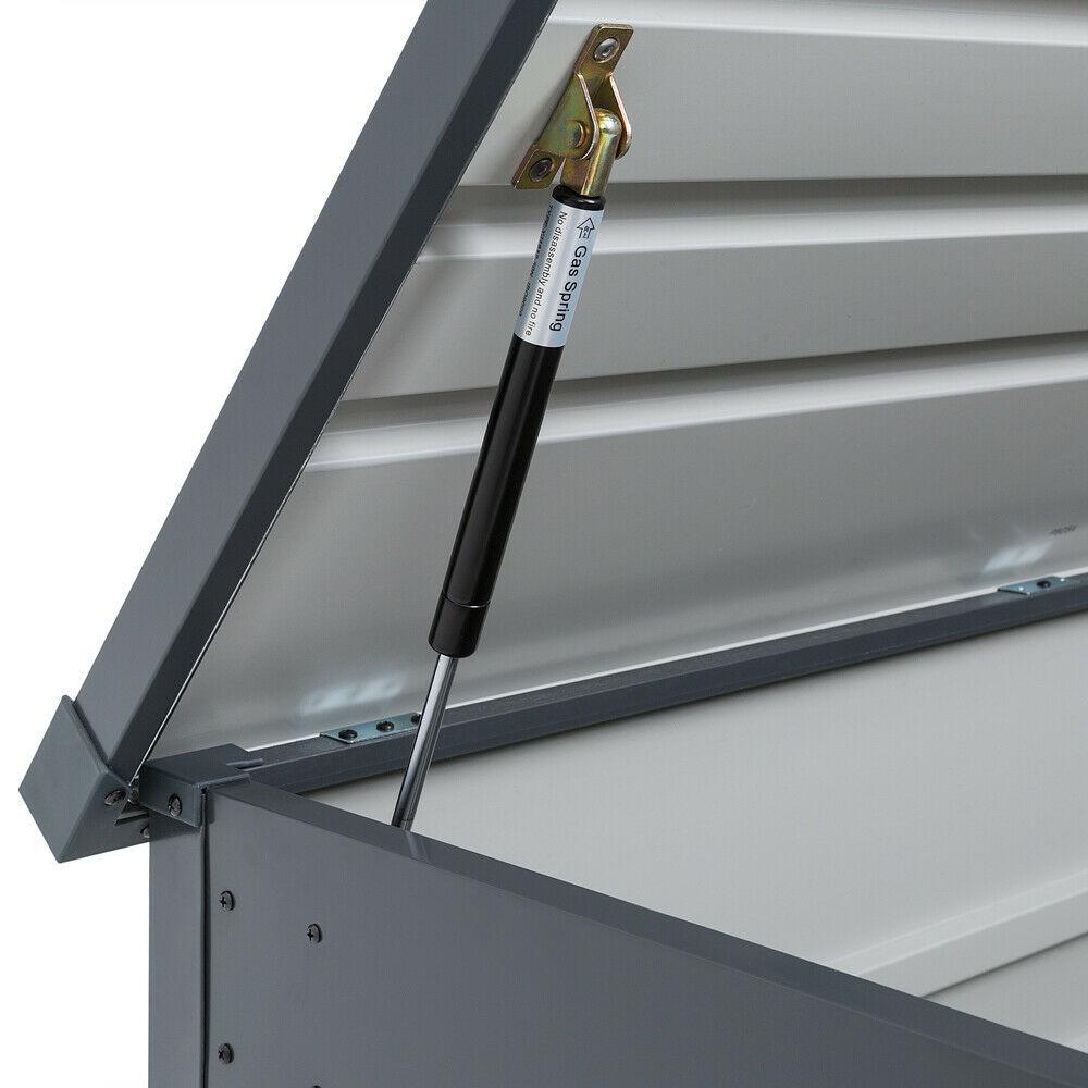 Kissenbox Wasserfest BxHxT: 120x61x62 cm 350 L Anthrazit - Anthrazit, Basics, Metall (120/61/62cm)