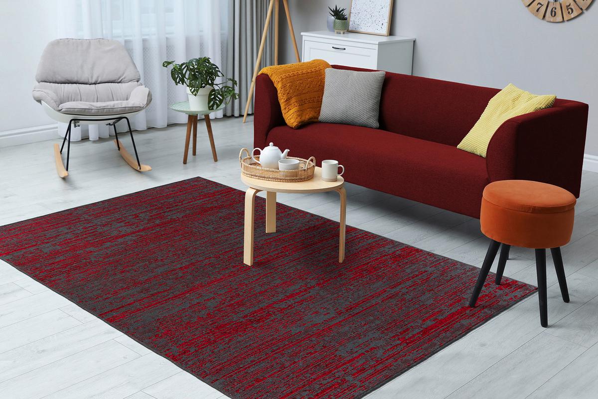 Teppich Kalevi 100 80x150 cm Kalevi 100 - Rot, KONVENTIONELL, Textil (80/150cm)