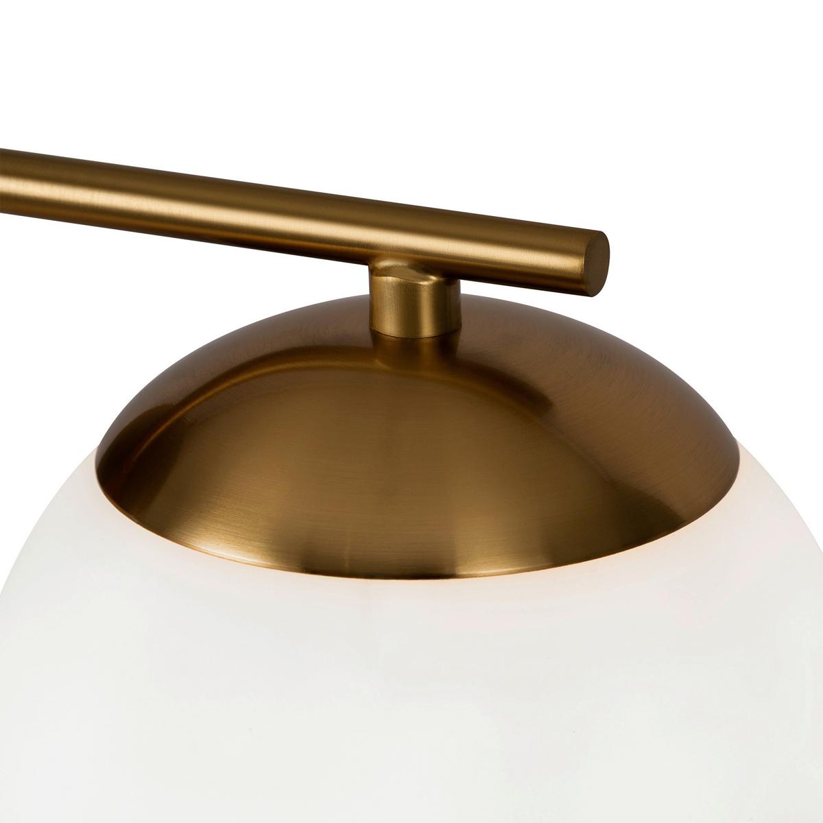 Wandleuchte Marble - Messingfarben, Trend, Glas/Metall (21/20/21cm) - MAYTONI