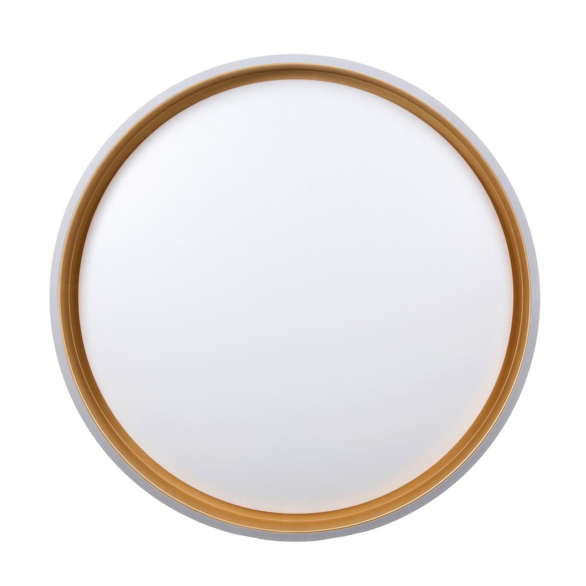 Led-deckenleuchte 13-11343 Florida - Goldfarben/Schwarz, KONVENTIONELL, Kunststoff/Metall (38/38/7.5cm)