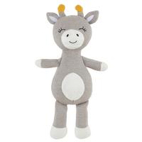 PLYŠÁK Sally, v: 33cm - šedá/bílá, Konvenční, textil (33cm) - Modern Living