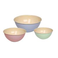 SCHÜSSELSET 0510-006 BUNT/PASTELL - Pastellblau/Rosa, Basics, Metall (22+26+30cm) - Riess
