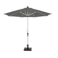 Sonnenschirm Acapole DM: 270 cm Anthrazit/Platinfarben - Platinfarben/Anthrazit, Basics, Textil/Metall (270cm) - Gardenson