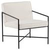 Sessel Rakel - Schwarz/Weiß, Design, Textil/Metall (66/78/65cm) - Livetastic