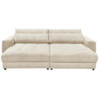 Mega pohovka LOVESEAT krémová - čierna/krémová, Konventionell, kompozitné drevo/textil (292/90/194cm) - MID.YOU