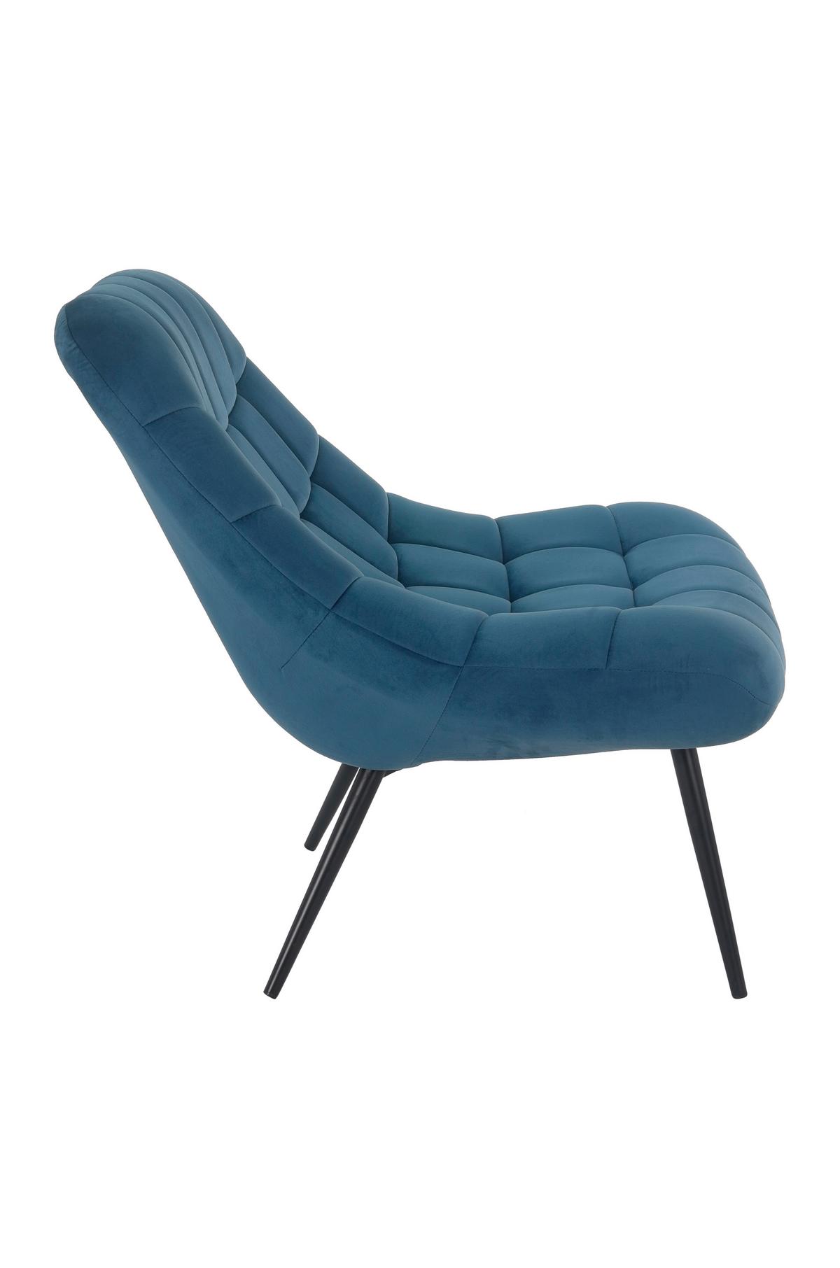 Xxl-sessel Blau, Schwarz B: 76 Cm - Blau/Schwarz, MODERN, Textil (76/85,6/85,6cm) - Livetastic