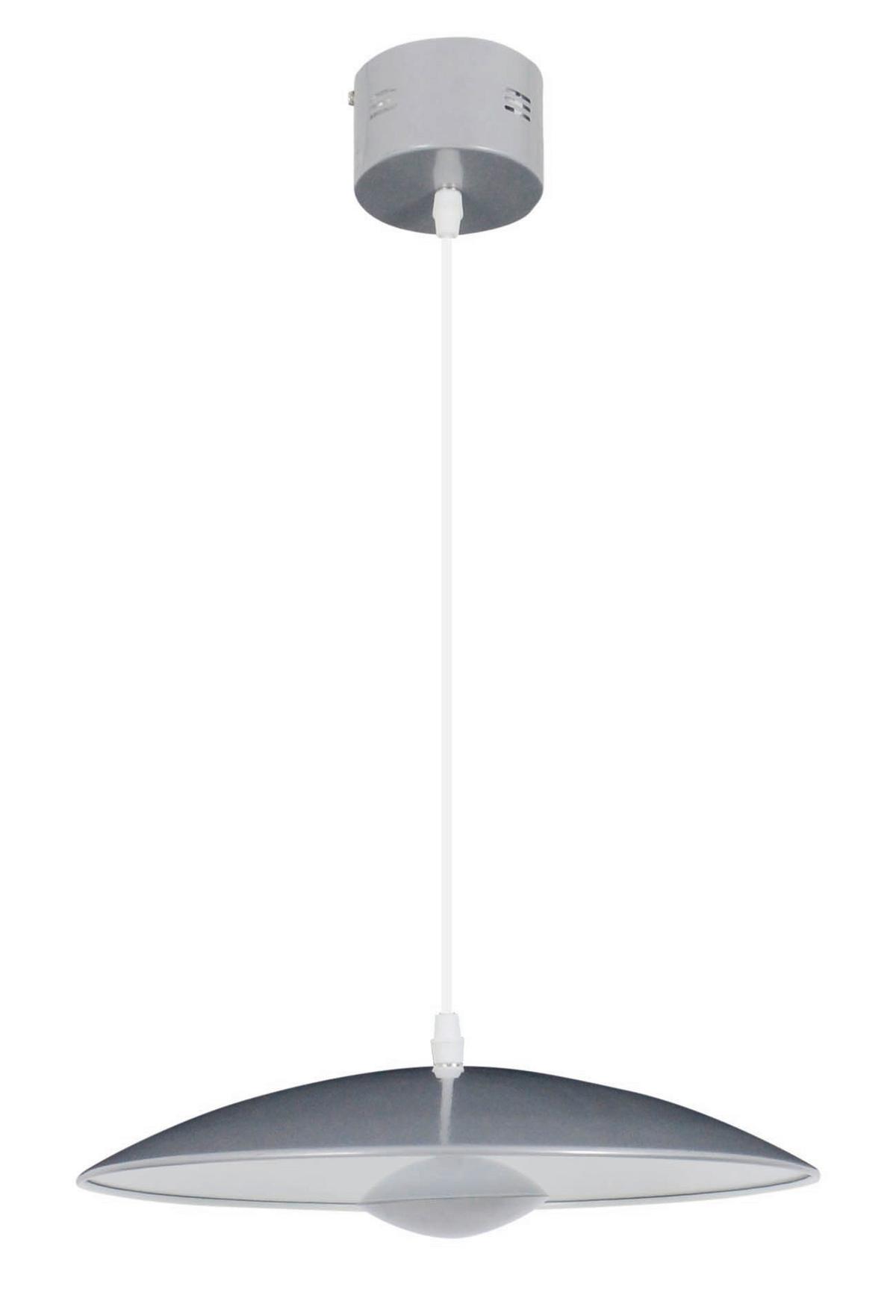 LED-Hängeleuchte Oslo H: 125 cm - Silberfarben, Design, Metall (34/125cm) - Näve