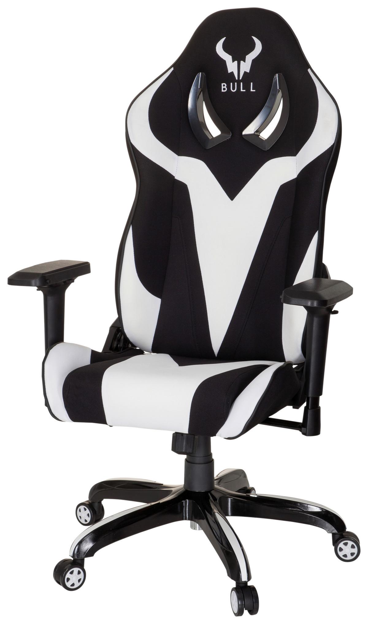 Gaming Stuhl Promoter Ii M. Wippmechanik Schwarz/weiß - Schwarz/Weiß, MODERN, Kunststoff/Textil (74/133/67cm) - MID.YOU