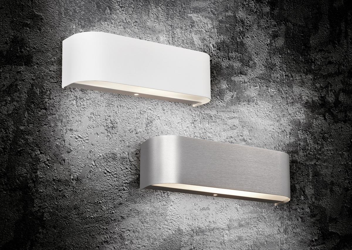 LED-Wandleuchte 220810205 Adriano - Alufarben/Weiß, KONVENTIONELL, Glas/Metall (6/30/8cm) - Trio Leuchten
