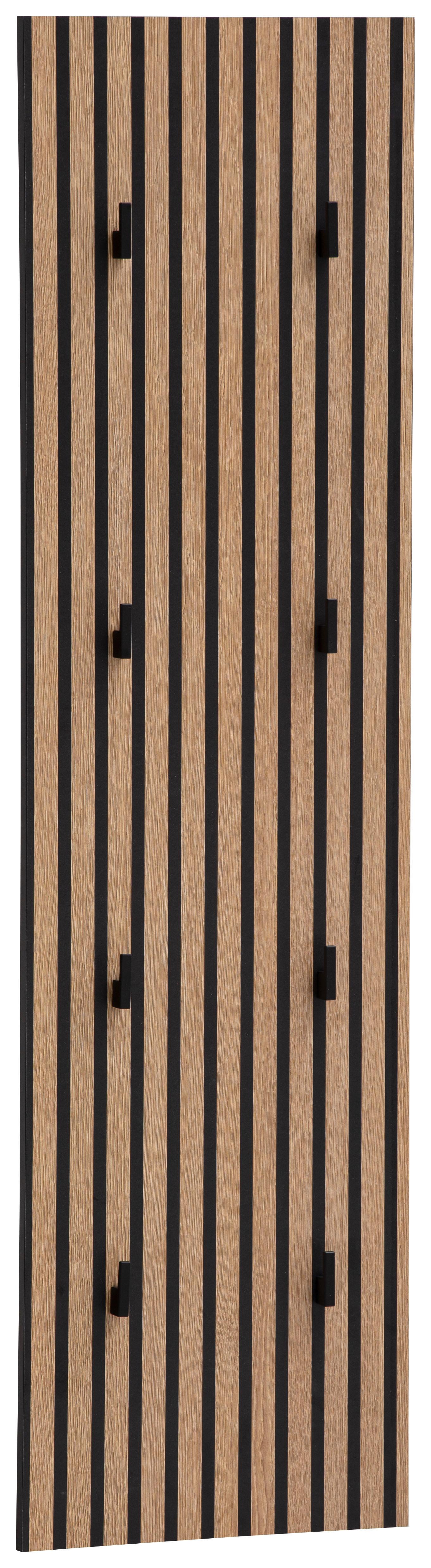 Garderobenpaneel Ryker, Eichefarben B: 30 Cm - Eichefarben, Design, Holzwerkstoff (30/110,6/2,6cm) - MID.YOU