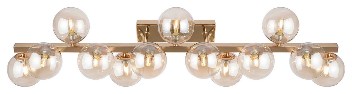 Wandleuchte Dallas - Goldfarben, Trend, Glas/Metall (95/22/22cm) - MAYTONI