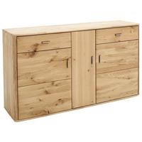Sideboard Massiv B: 156 cm Ravello Eichefarben - Eichefarben, Design, Holz (156/90/44cm) - Livetastic