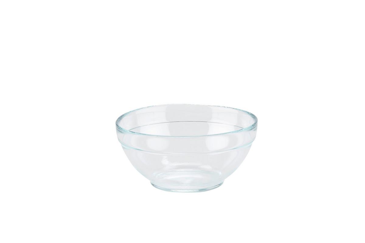 Glasschüssel Klar Jennifer DxH: ca. 14,3x6,8 cm - Klar, MODERN, Glas (14,3/6,8cm) - Luca Bessoni