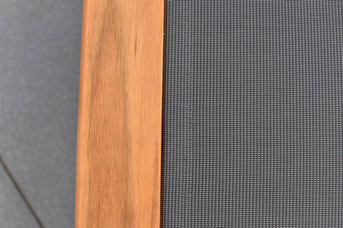 Sonnenliege Paxos Akazienholz/ /Metall/Kunststoff mit Rollen - Graphitfarben/Naturfarben, MODERN, Holz/Kunststoff (198/103/84cm) - Gardenson