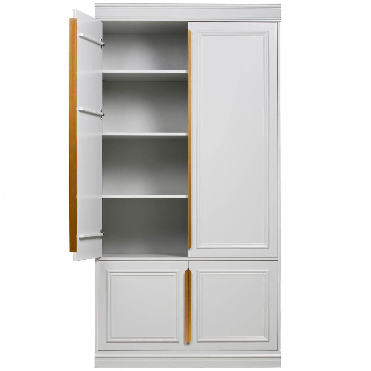 DREHTÜRENSCHRANK Organize Grau B: 110cm - Grau, Basics, Holz (110/215/44cm) - MID.YOU