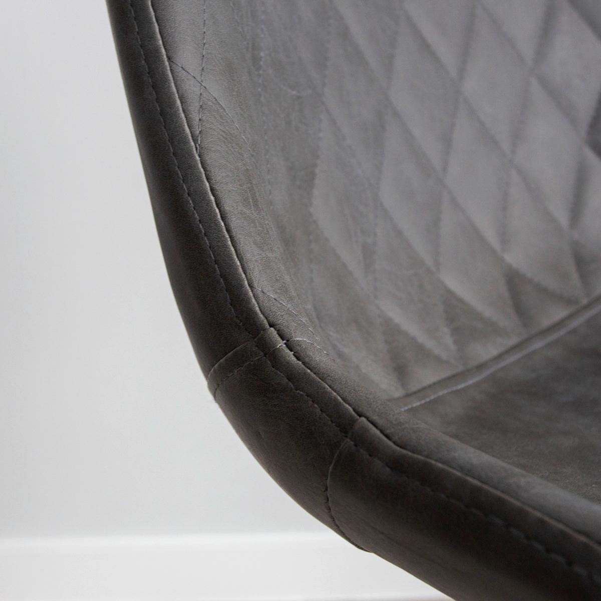 Barhocker-set Bowie - Anthrazit/Schwarz, KONVENTIONELL, Textil/Metall (50/102/55cm) - MID.YOU
