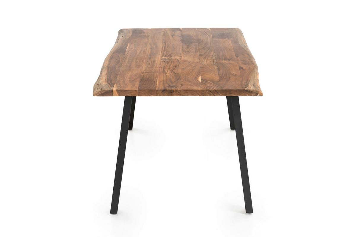 Esstisch Naturfarben/schwarz B: 180 Cm - Schwarz/Naturfarben, MODERN, Holz/Metall (180/90/76,5cm) - Livetastic