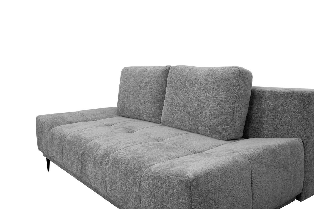Schlafsofa Malpenza Grazu B: 199 cm - Schwarz/Braun, Trend, Textil (199/91/110cm)