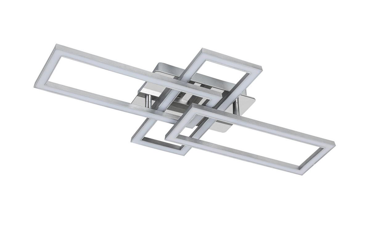 STROPNÉ LED SVIETIDLO OMIE - chrómová/strieborná, Modern, kov/plast (63,5/34/8cm) - Mömax