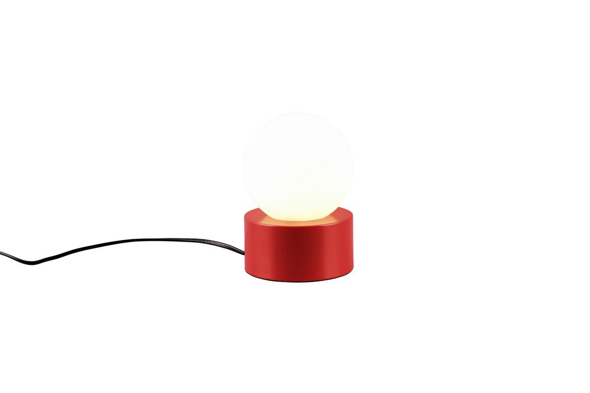 Tischleuchte, Rot R59051010 Countess - Rot/Weiß, Basics, Glas/Metall (12/17cm)