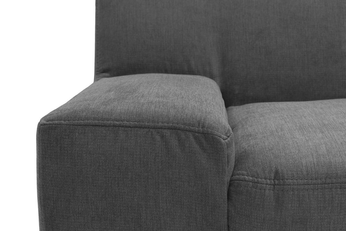Wohnlandschaft Norma Anthrazit Webstoff - Wengefarben/Anthrazit, Design, Textil (212/328/153cm) - MID.YOU
