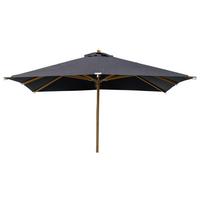 Sonnenschirm Naxos - Schwarz, KONVENTIONELL (300/270/300cm) - Gardenson