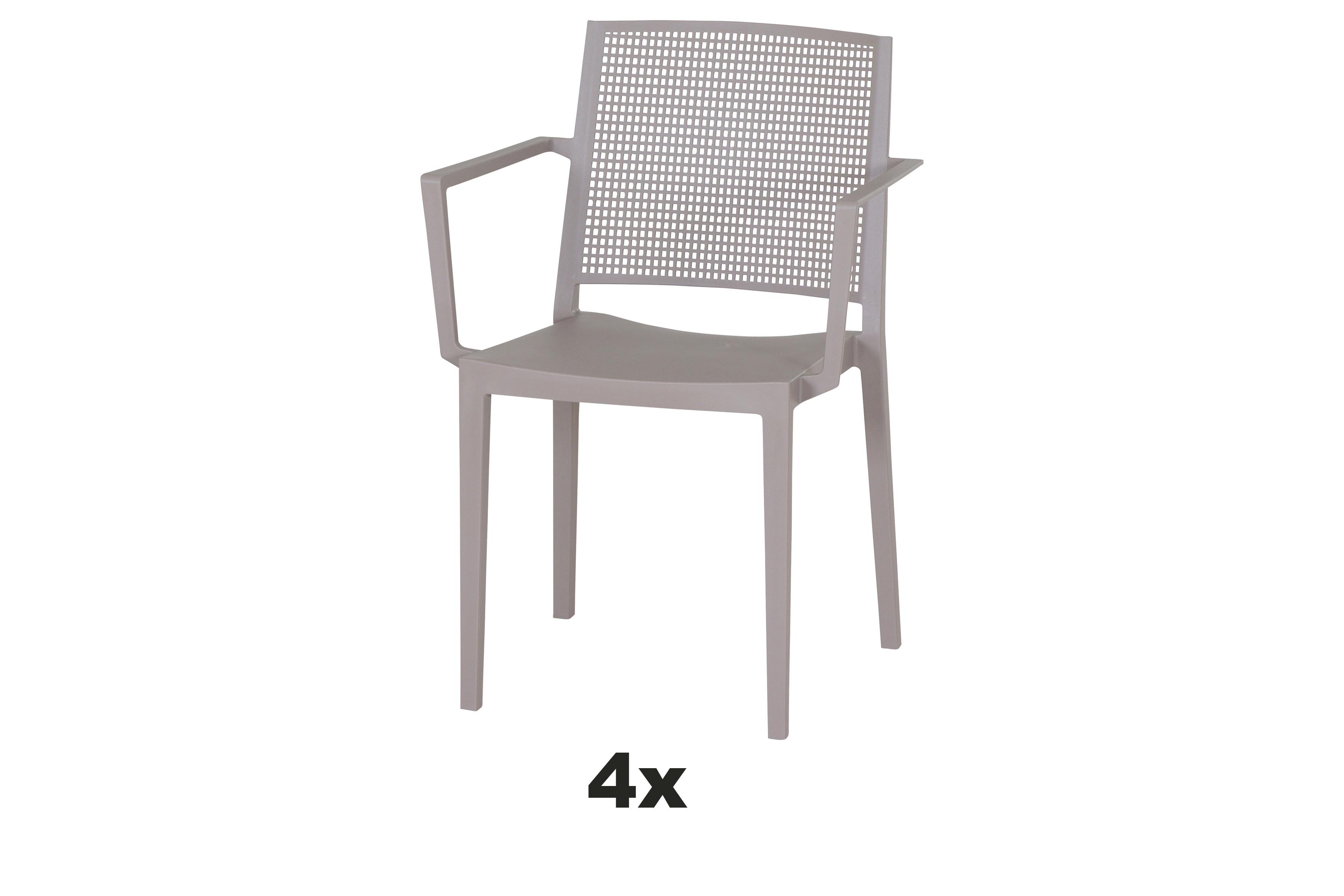 Stapelstuhl T20119 - Taupe, Basics, Kunststoff (46/80/56cm) - Siena Garden