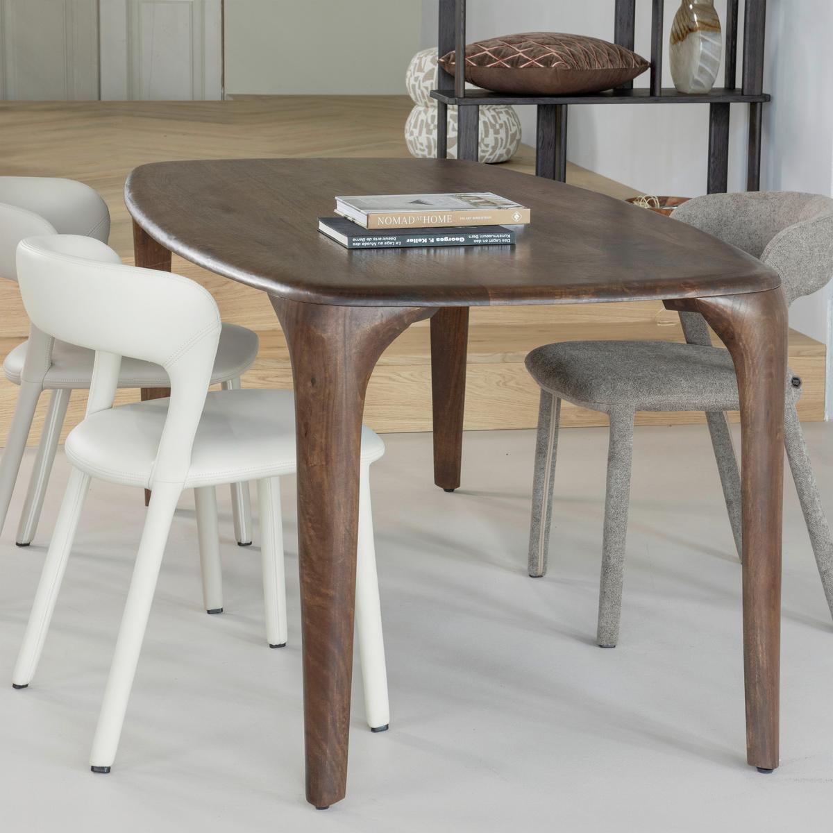 ESSTISCH Fiore Dunkelbraun L: 190cm - Dunkelbraun, MODERN, Holz (190/95/76cm) - Livetastic