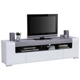 TV-Element Toronto - Silberfarben/Hellgrau, MODERN, Holzwerkstoff (190/53/45,2cm) - Ombra