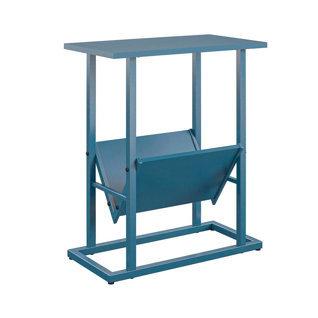 Beistelltisch Metall Blau H: 59 cm