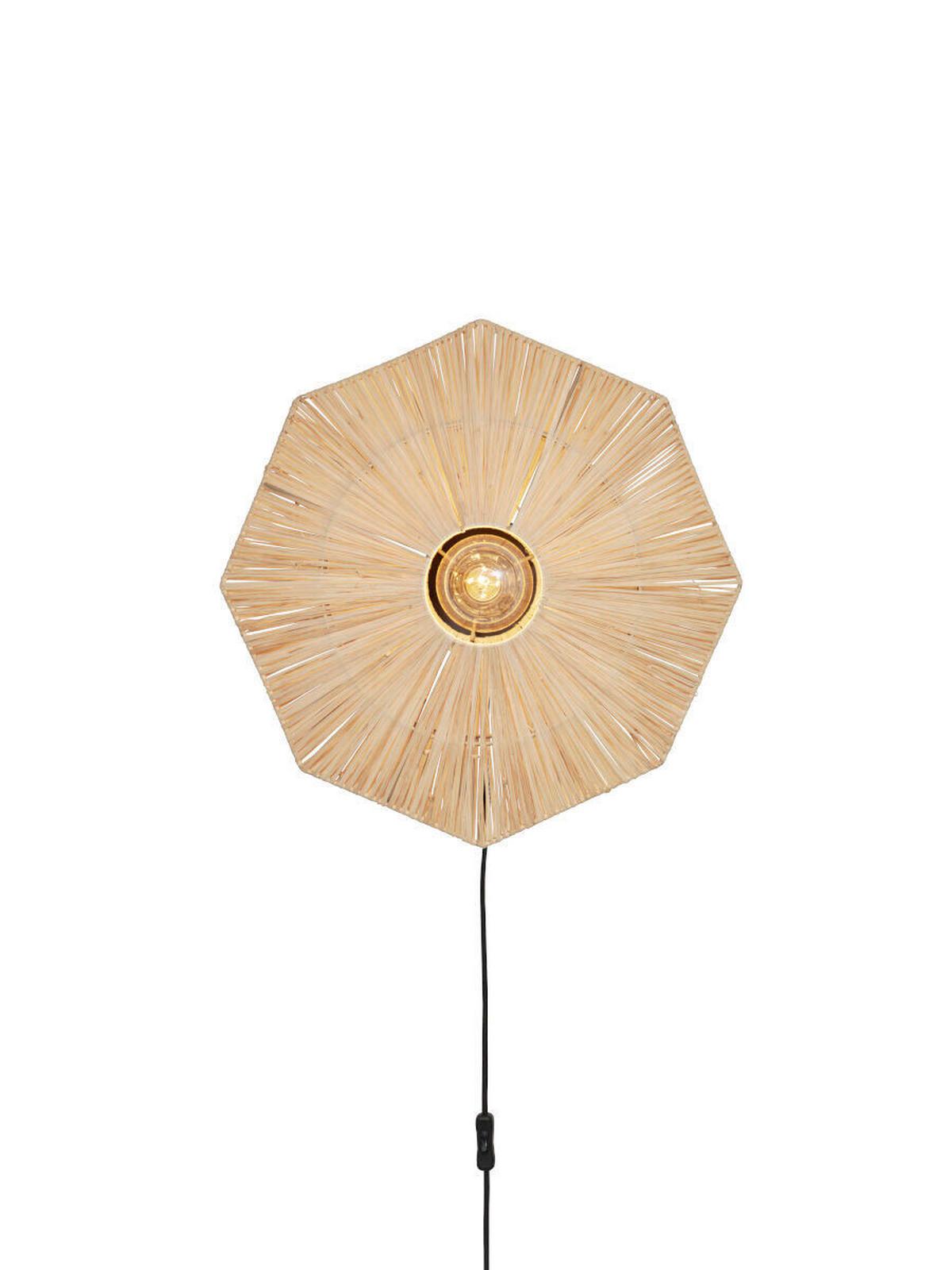 Wandleuchte Panama - Hellbraun, Basics, Naturmaterialien (45/7cm) - Good & Mojo