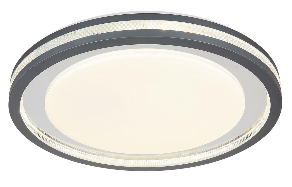 Led Mennyezeti Lámpa 48373-30 - opál/áttetsző, Konventionell, műanyag/fém (47,8/6,7cm) - Globo