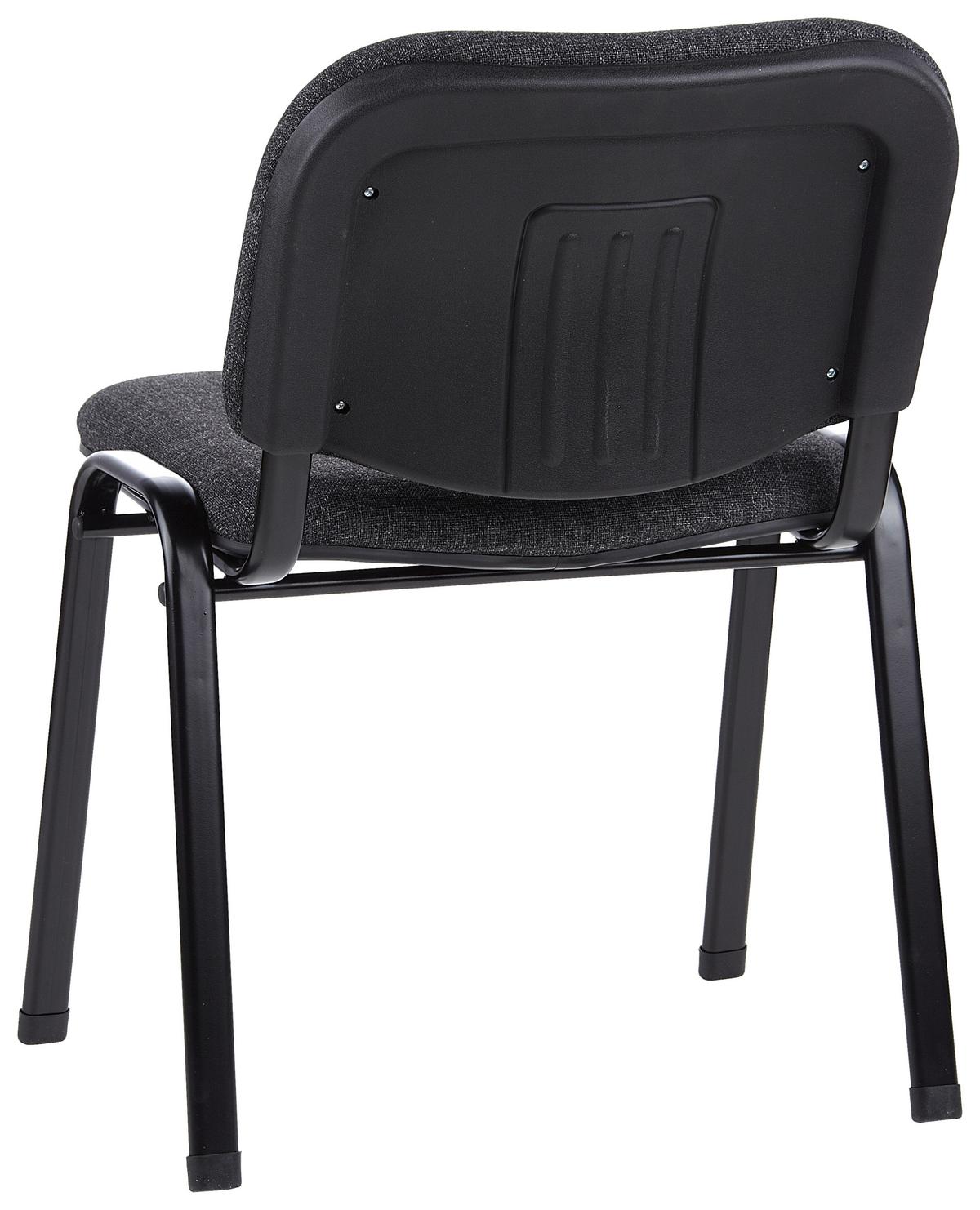 Besucherstuhl Xt 600 - Anthrazit/Schwarz, Basics, Textil/Metall (58/84/48cm) - MID.YOU