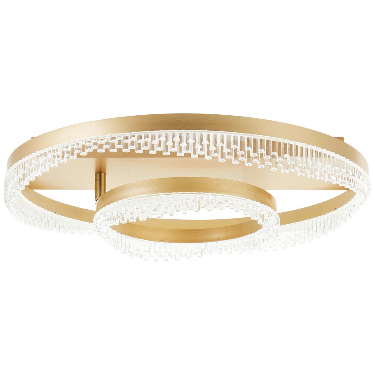 Led-deckenleuchte 3-Fach-Dimmbar - Goldfarben, Design, Kunststoff/Metall (61/13cm) - Brilliant