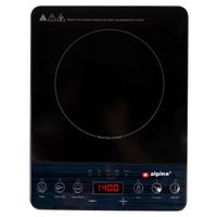 Induktionskochplatte 2000 Watt Schwarz mit Touchfeld + Timer - Basics, Kunststoff - Alpina 6287