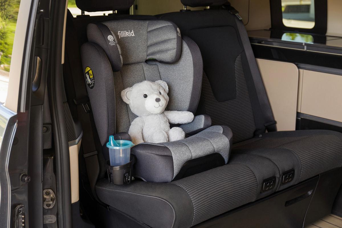 Kinderautositz Felix Grau - Grau, Basics, Kunststoff/Textil (45/44/60cm) - Fillikid