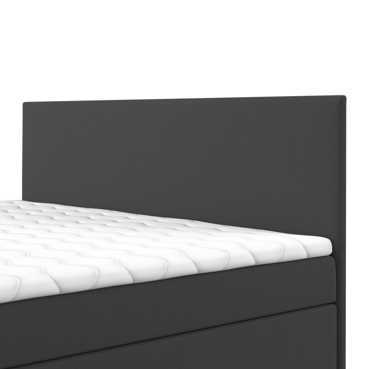 Boxspringová postel LUCY 180x200, tmavě šedá - tmavě šedá, Moderní, dřevo/kompozitní dřevo (180/200cm) - Bessagi Home
