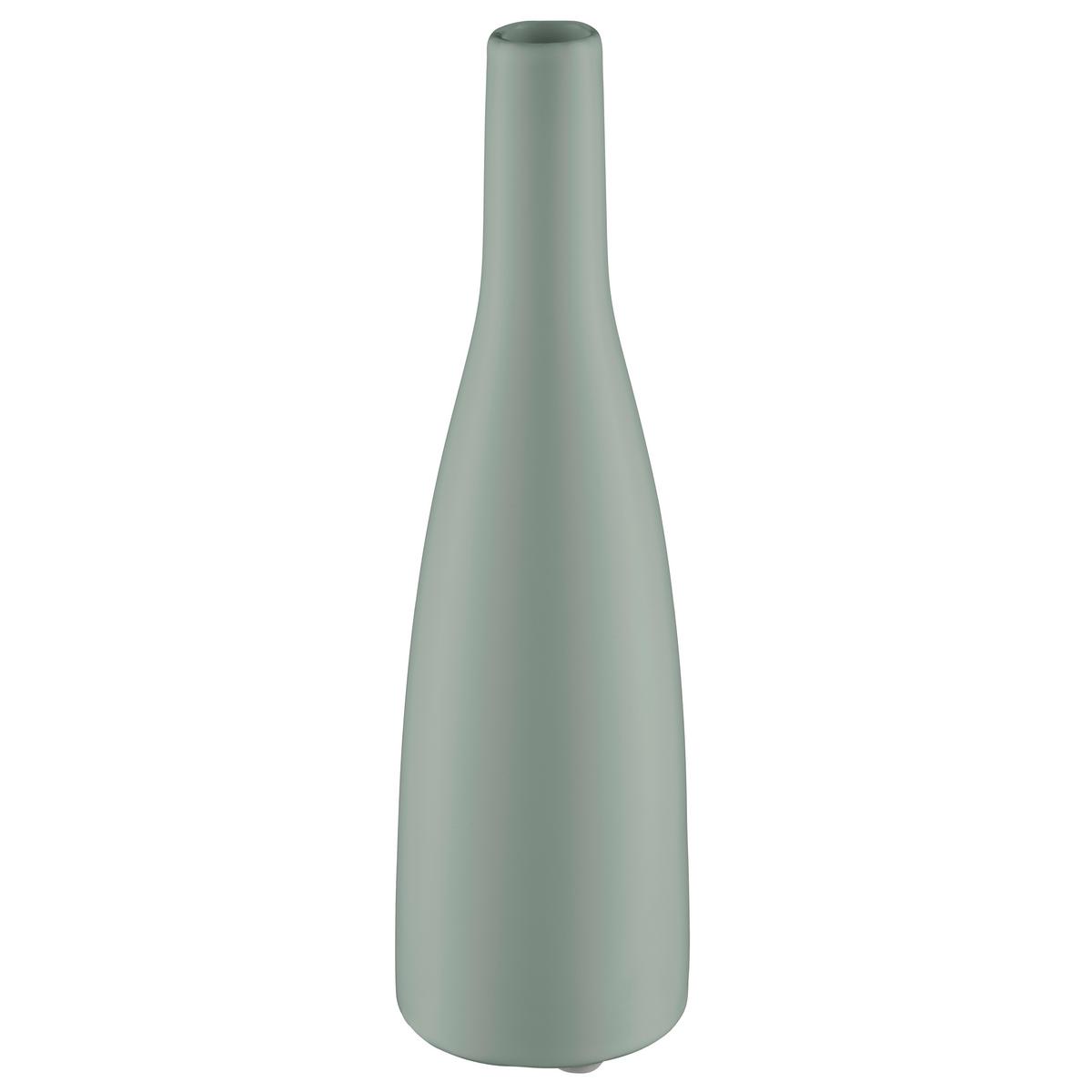 Dekorační váza PLANICO II - zelená, Moderní, keramika (20,5cm) - Mömax