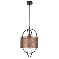 Hängeleuchte 5003/S - Schwarz/Kupferfarben, Design, Metall (28/100cm)