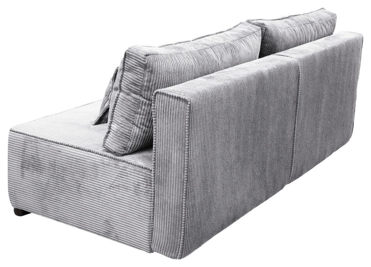 Schlafsofa Flow Grau B: 202 cm - Schwarz/Grau, Design, Textil (202/90/99cm) - MID.YOU