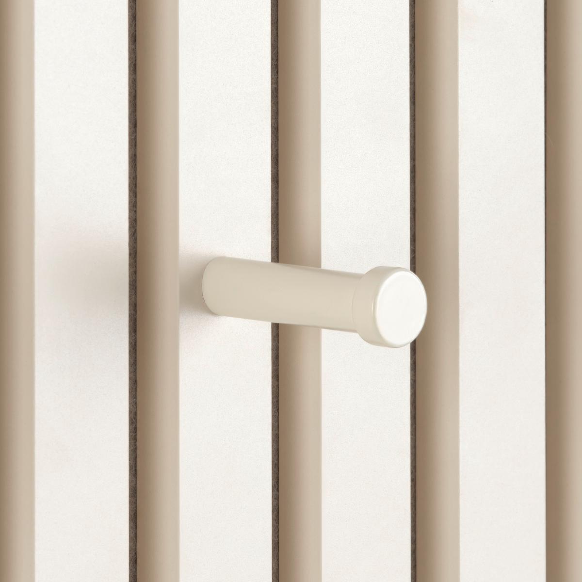 Šatní lišta GRACE písková - pískové barvy, Moderní, kompozitní dřevo/textil (60/30/7,5cm) - Mömax