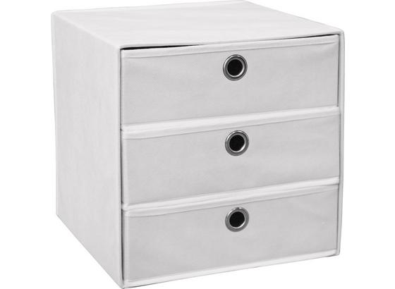 Zásuvkový Box Lisa - bílá, Moderní, kov/textil (32/32/32cm) Zásuvkový Box Lisa - bílá, Moderní, kov/textil (32/32/32cm)