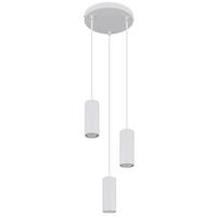 Hängeleuchte 57918-3hw James - Weiß, Design, Metall (21/120cm) - Globo